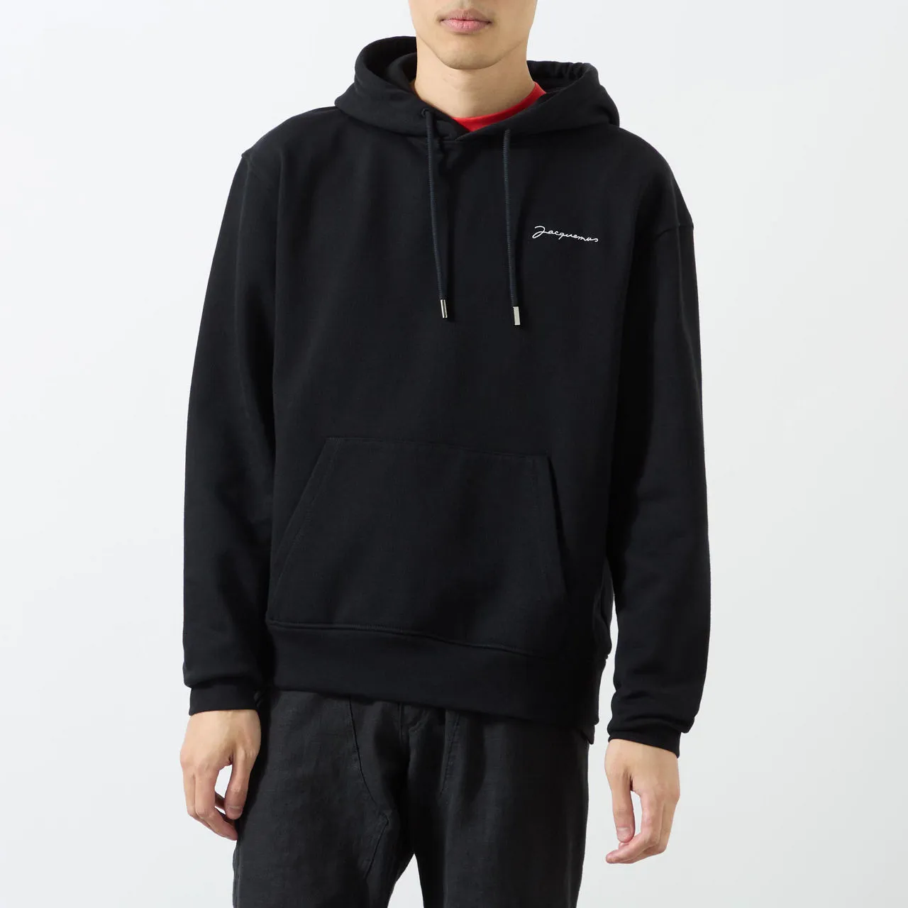 JACQUEMUS The Sustainable Edit Brode Logo Hoodie - Black