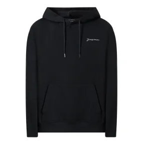 JACQUEMUS The Sustainable Edit Brode Logo Hoodie - Black