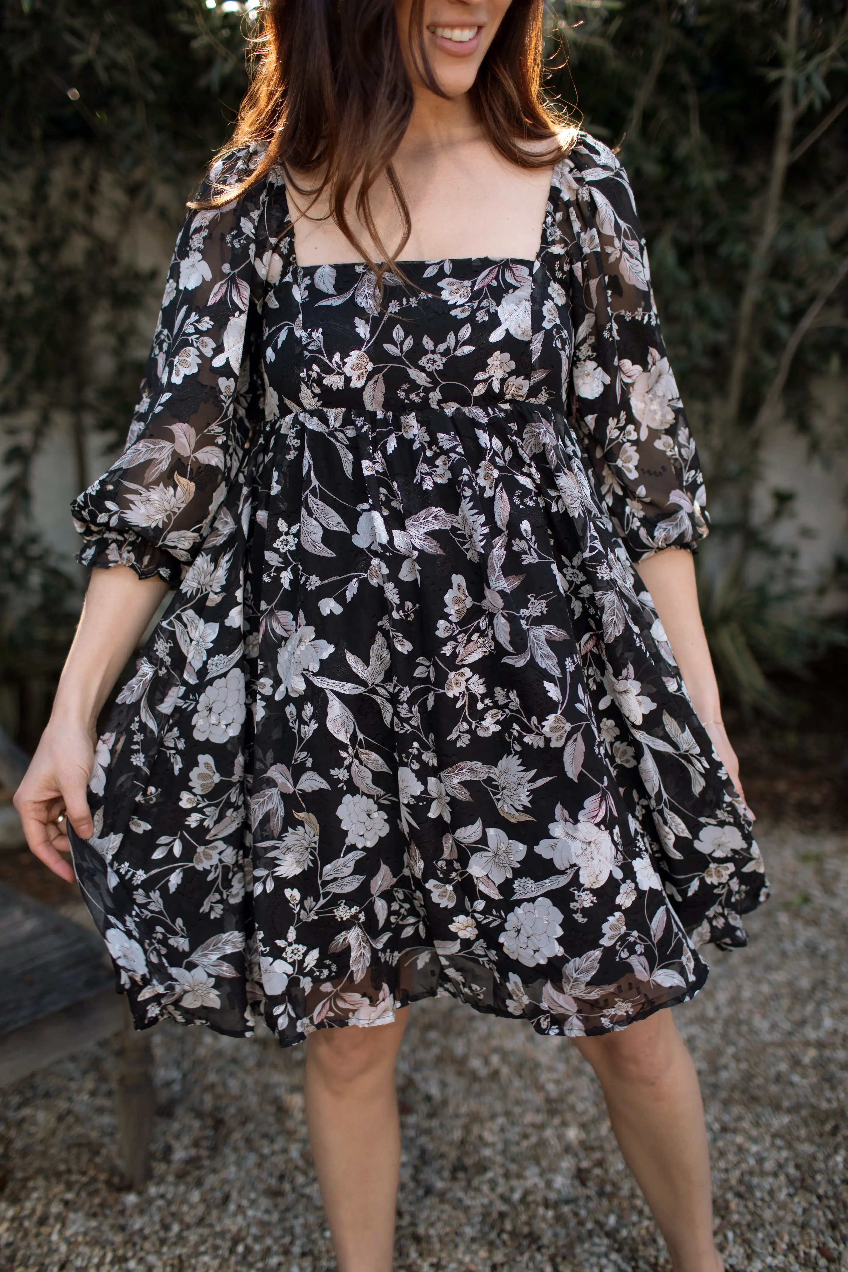 Jean Floral Dress