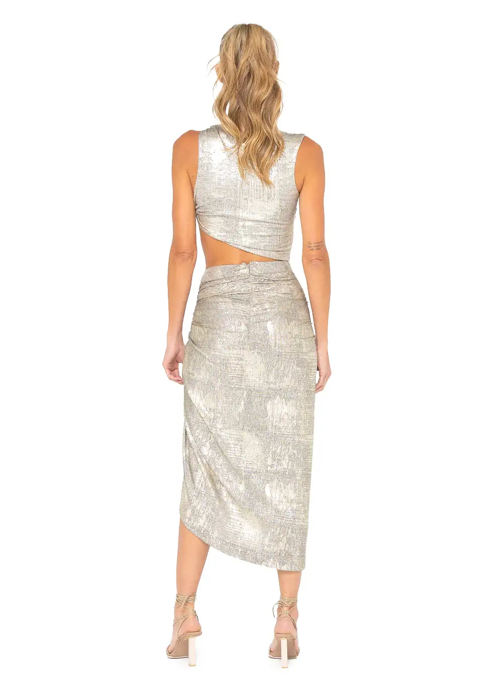 Just Bee Queen - Alba Skirt - Washed Metallic