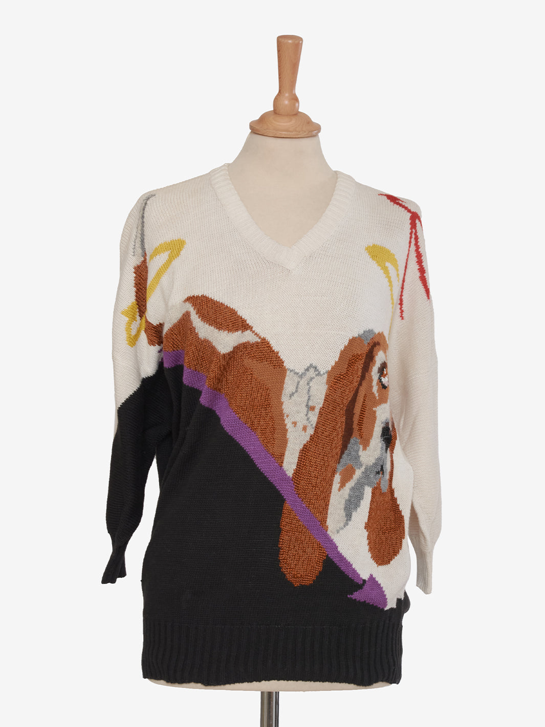 Krizia Dog Embroidery Sweater