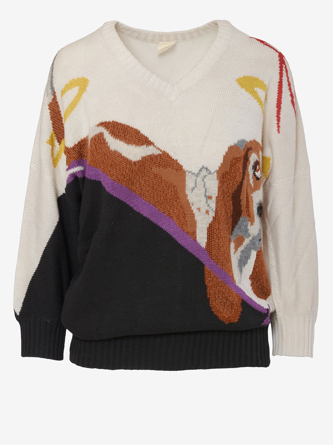 Krizia Dog Embroidery Sweater