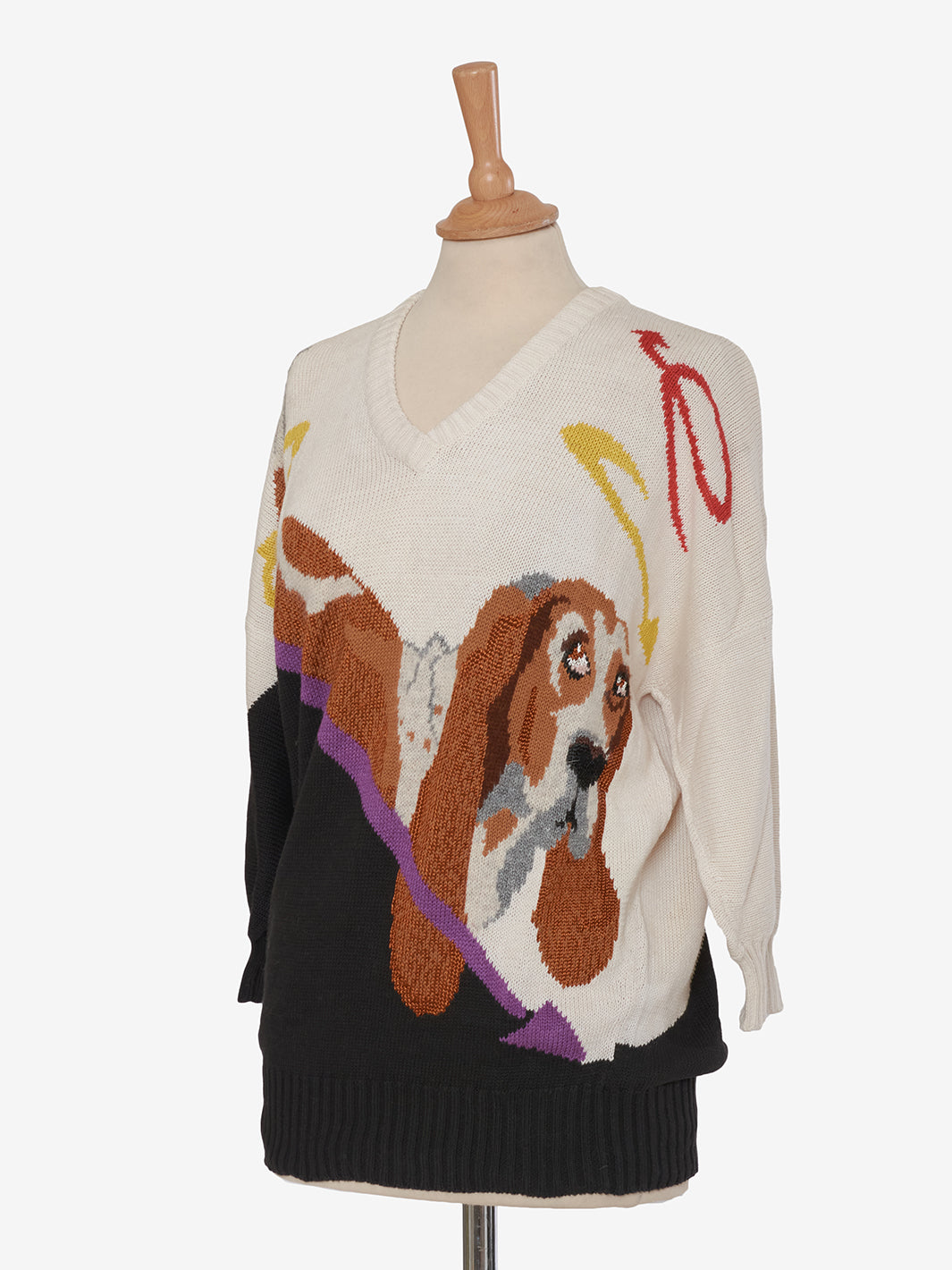 Krizia Dog Embroidery Sweater