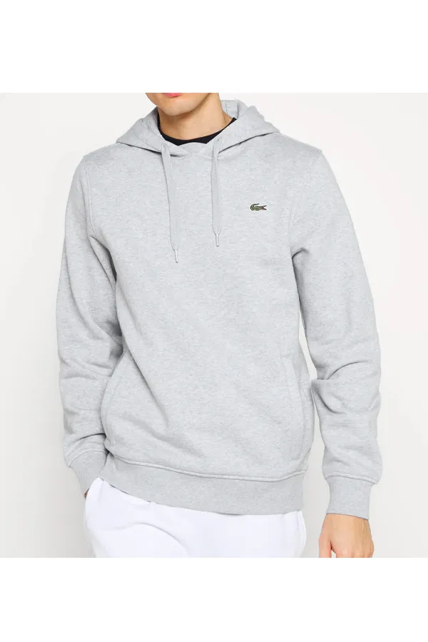 Lacoste Logo Hoodie Grey