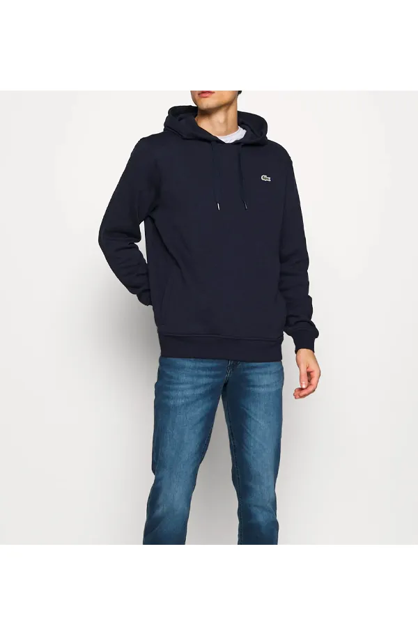 Lacoste Logo Hoodie Navy