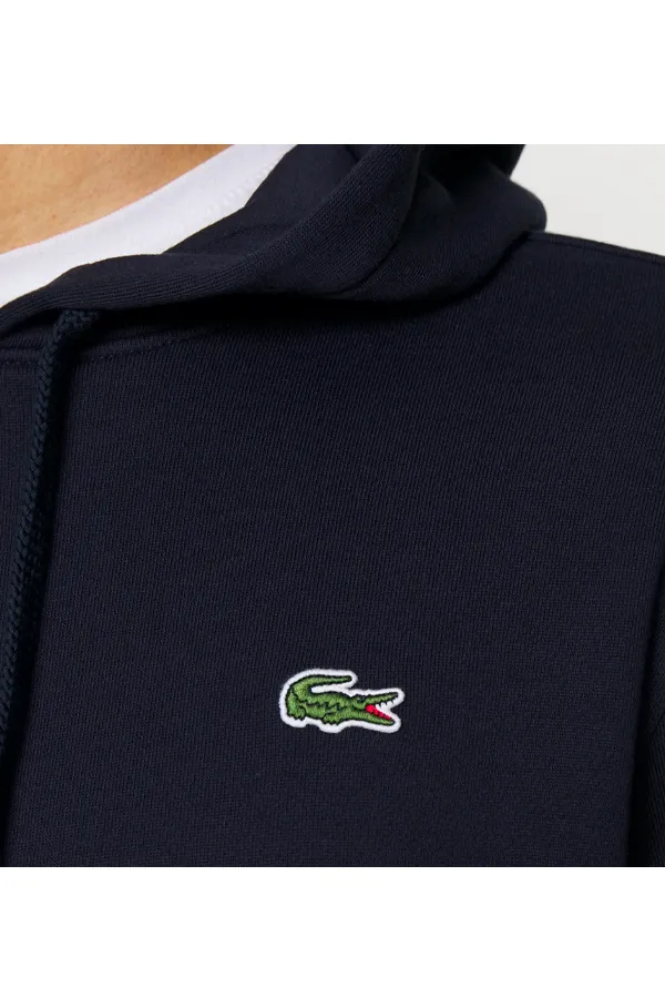 Lacoste Logo Hoodie Navy