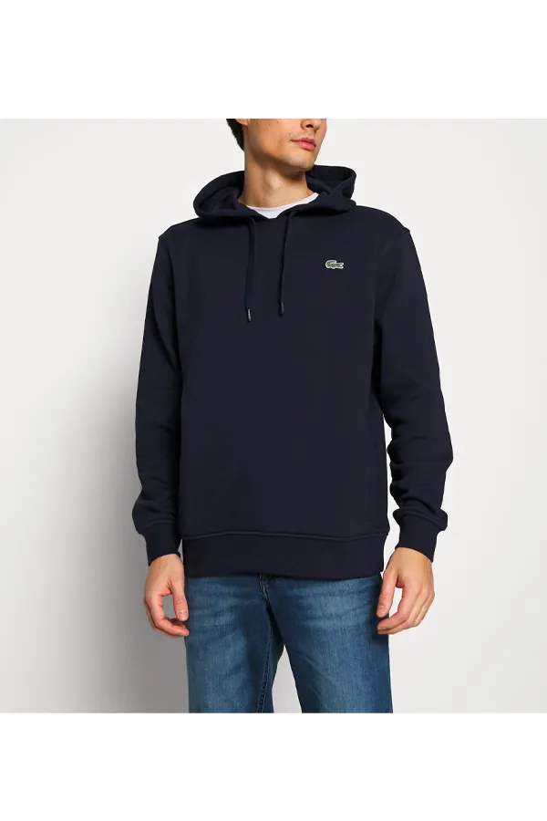 Lacoste Logo Hoodie Navy