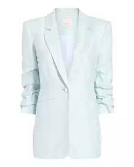 Linen Kylie Blazer (Glacial Blue)