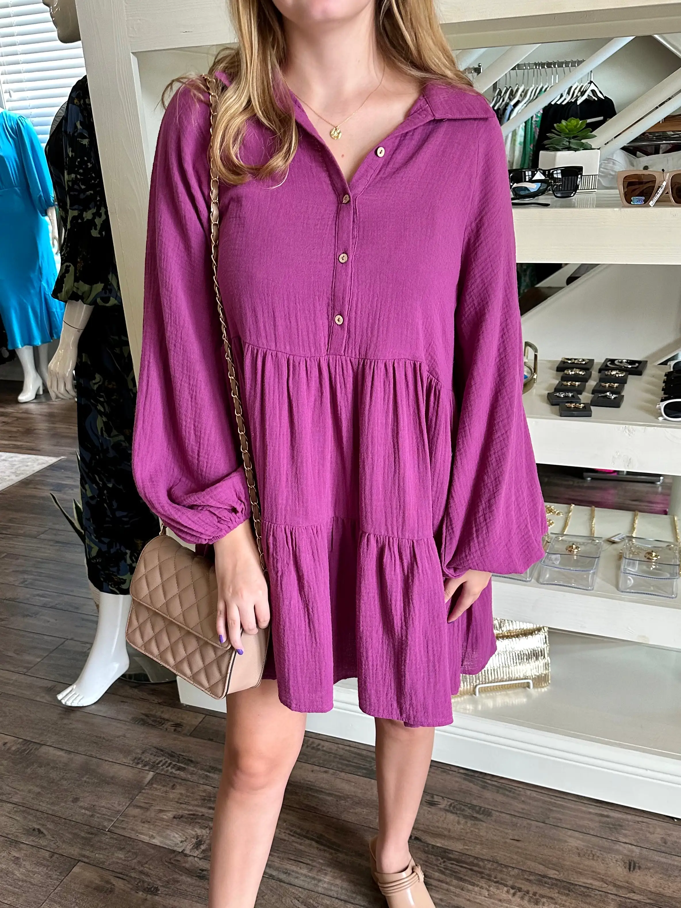 Long Sleeve Shirt Dress