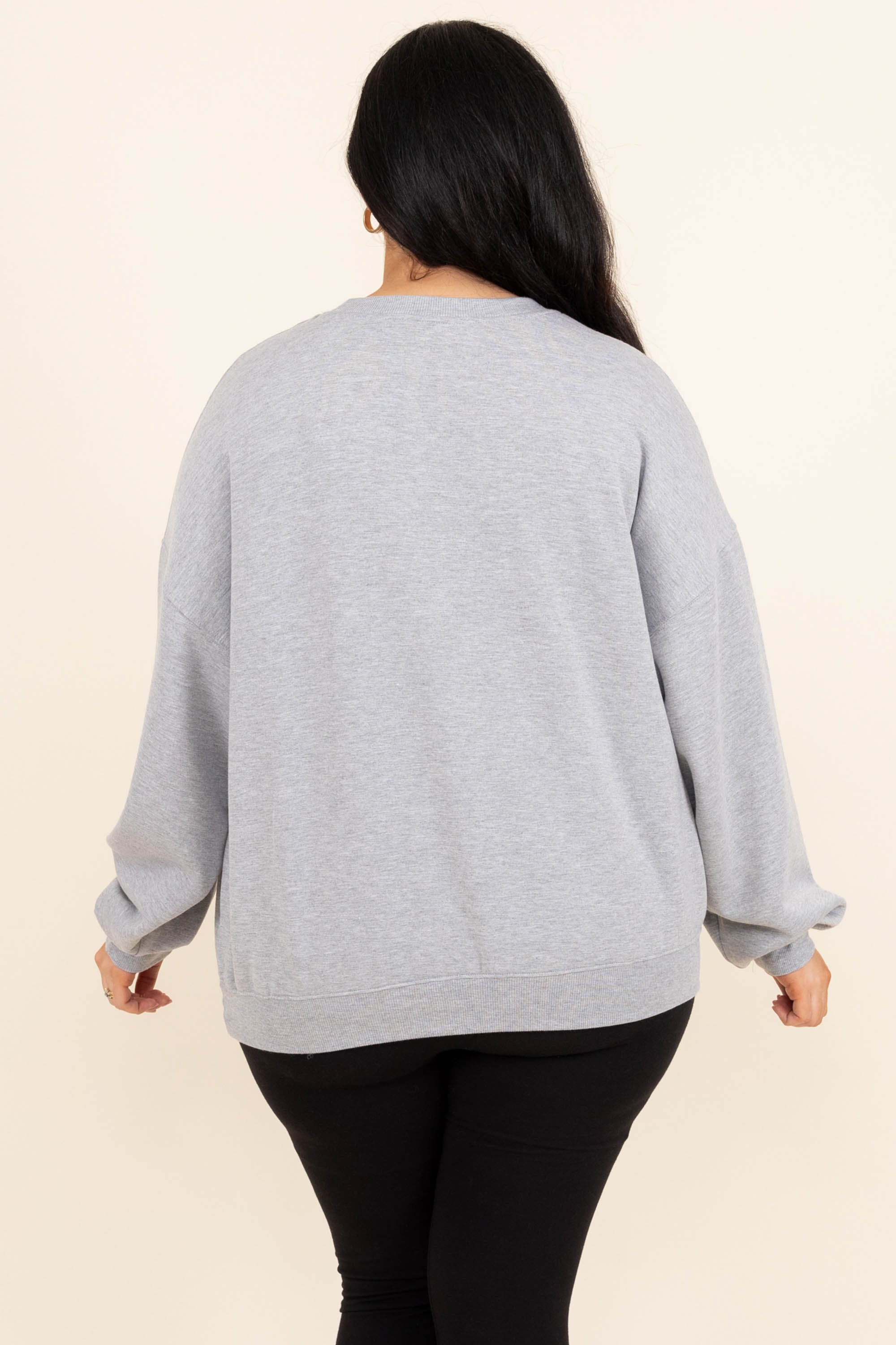 Loungy Looks Pullover, Heather Gray