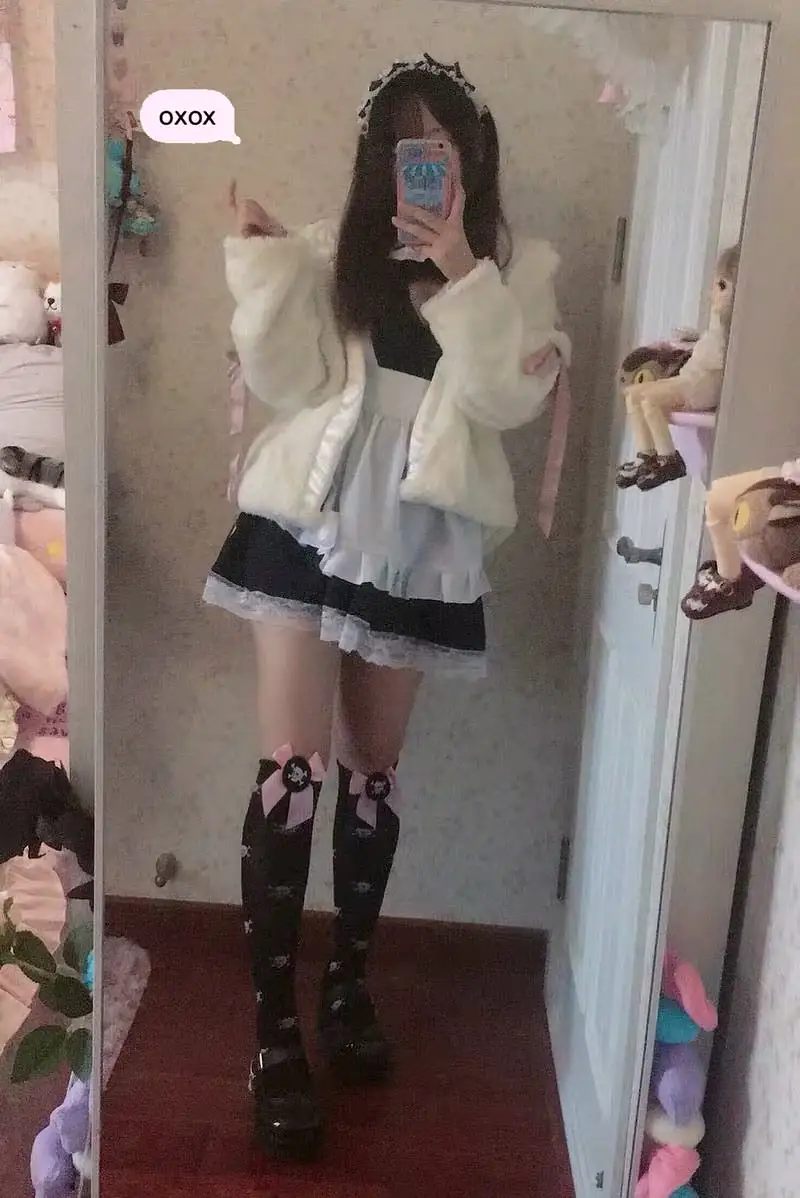 love heart maid dress cosplay sexy and cute lingerie