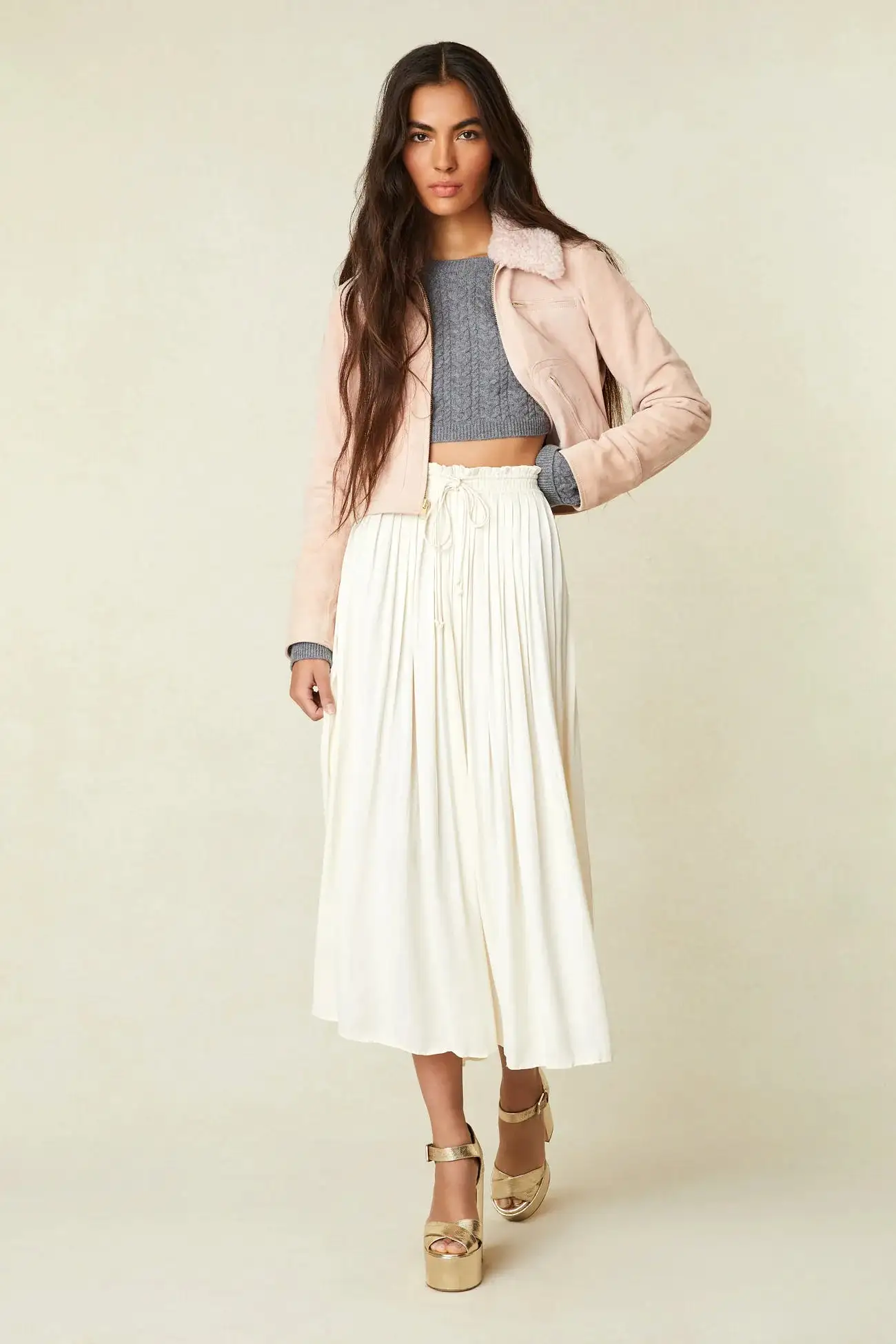 Loveshackfancy - Chica Midi Skirt - Antique White