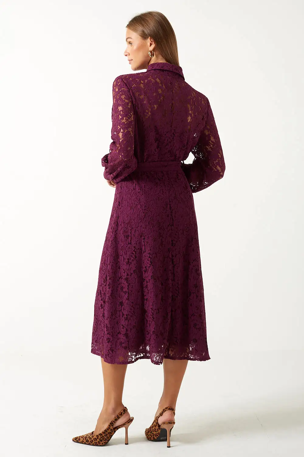 Marc Angelo Lace Shirt Dress