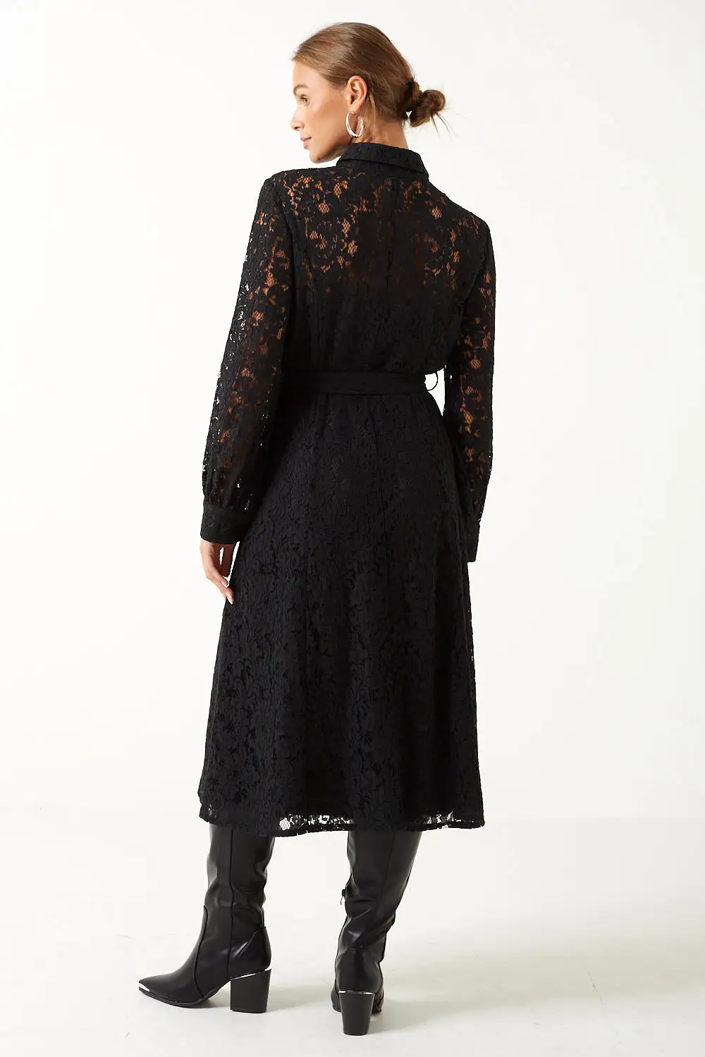 Marc Angelo Lace Shirt Dress