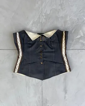 MARITHE FRANCOIS GIRBAUD MFG CORSET TOP - M