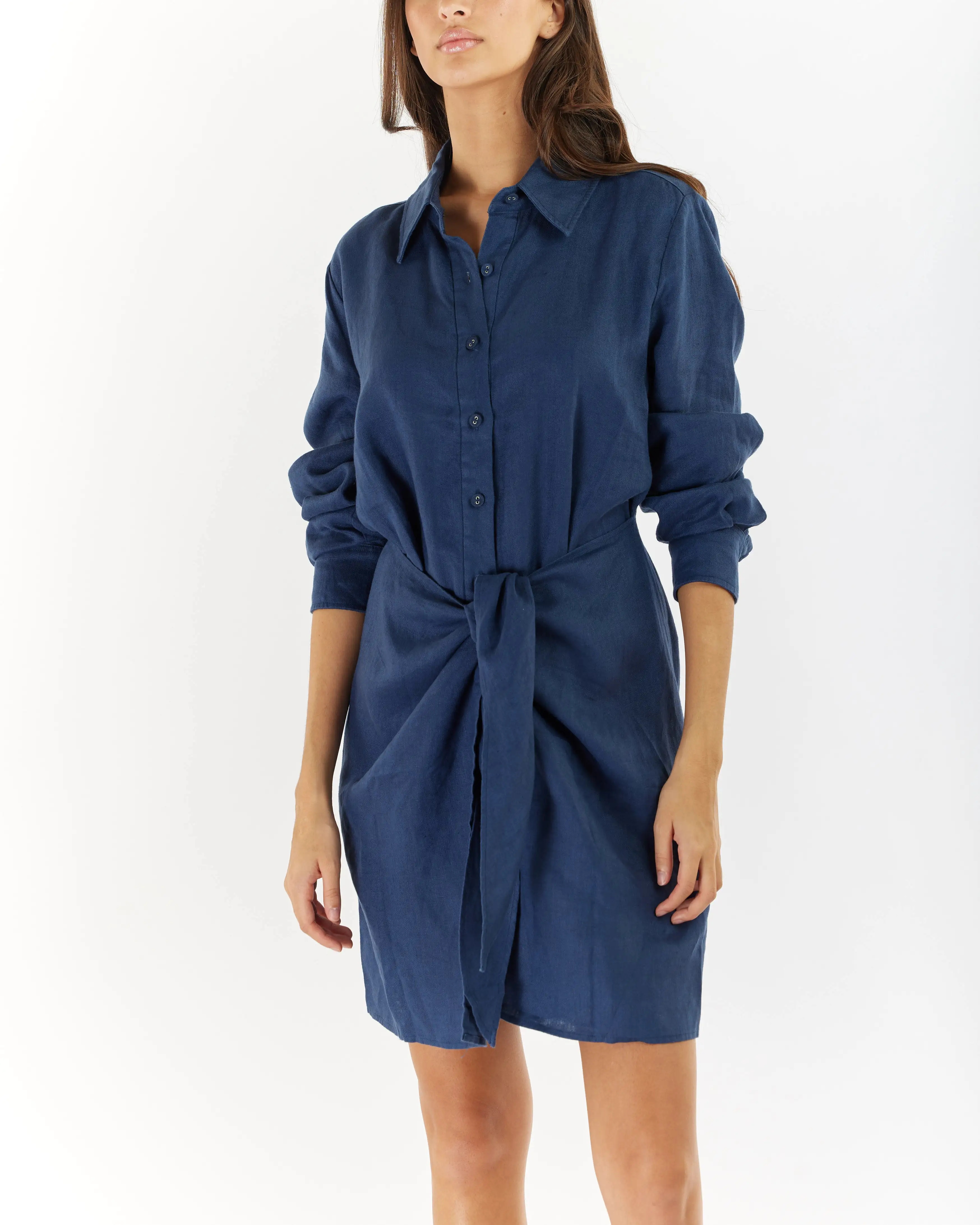 Marseille Linen Shirt Dress