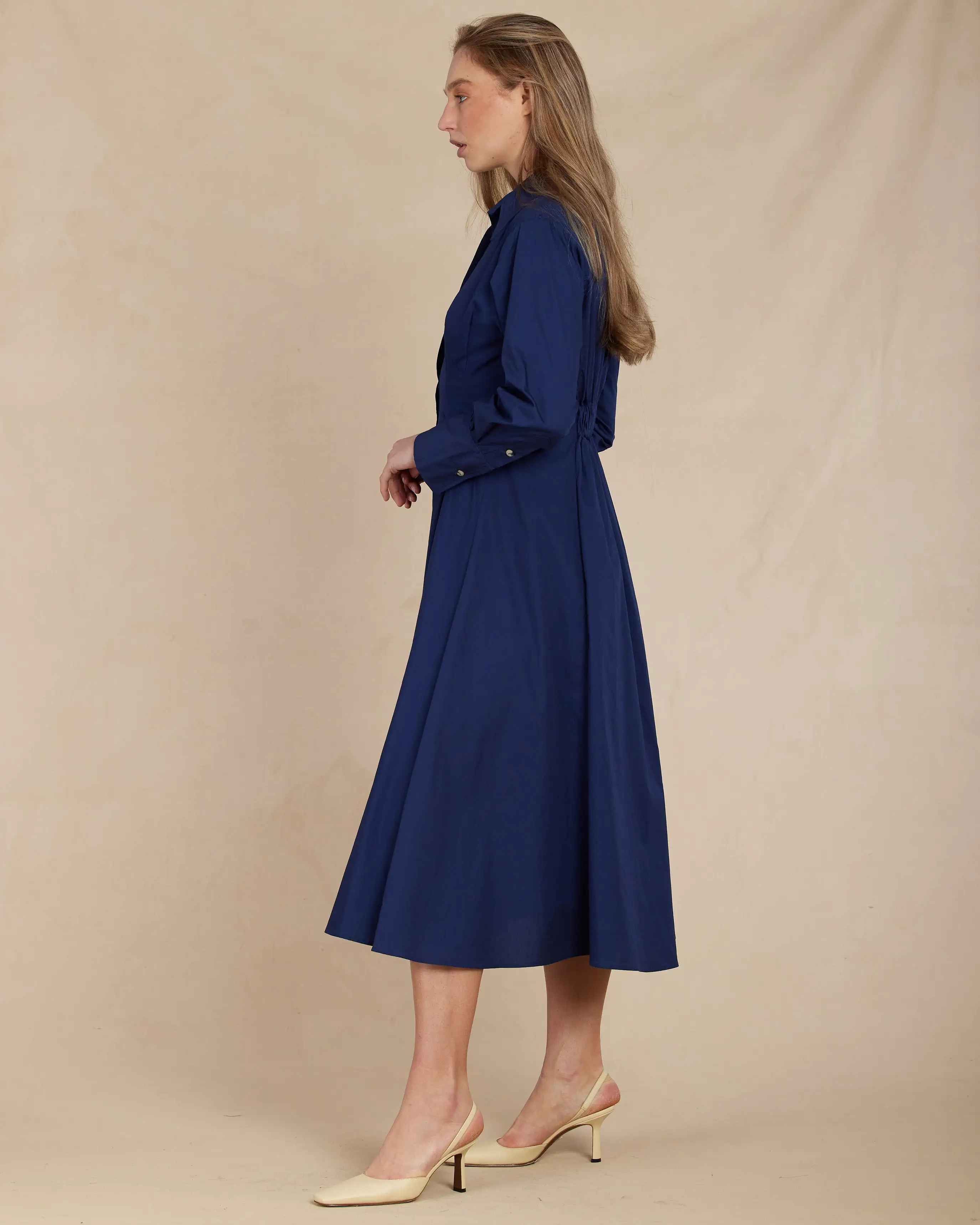 Mattea Cotton Poplin Shirt Dress