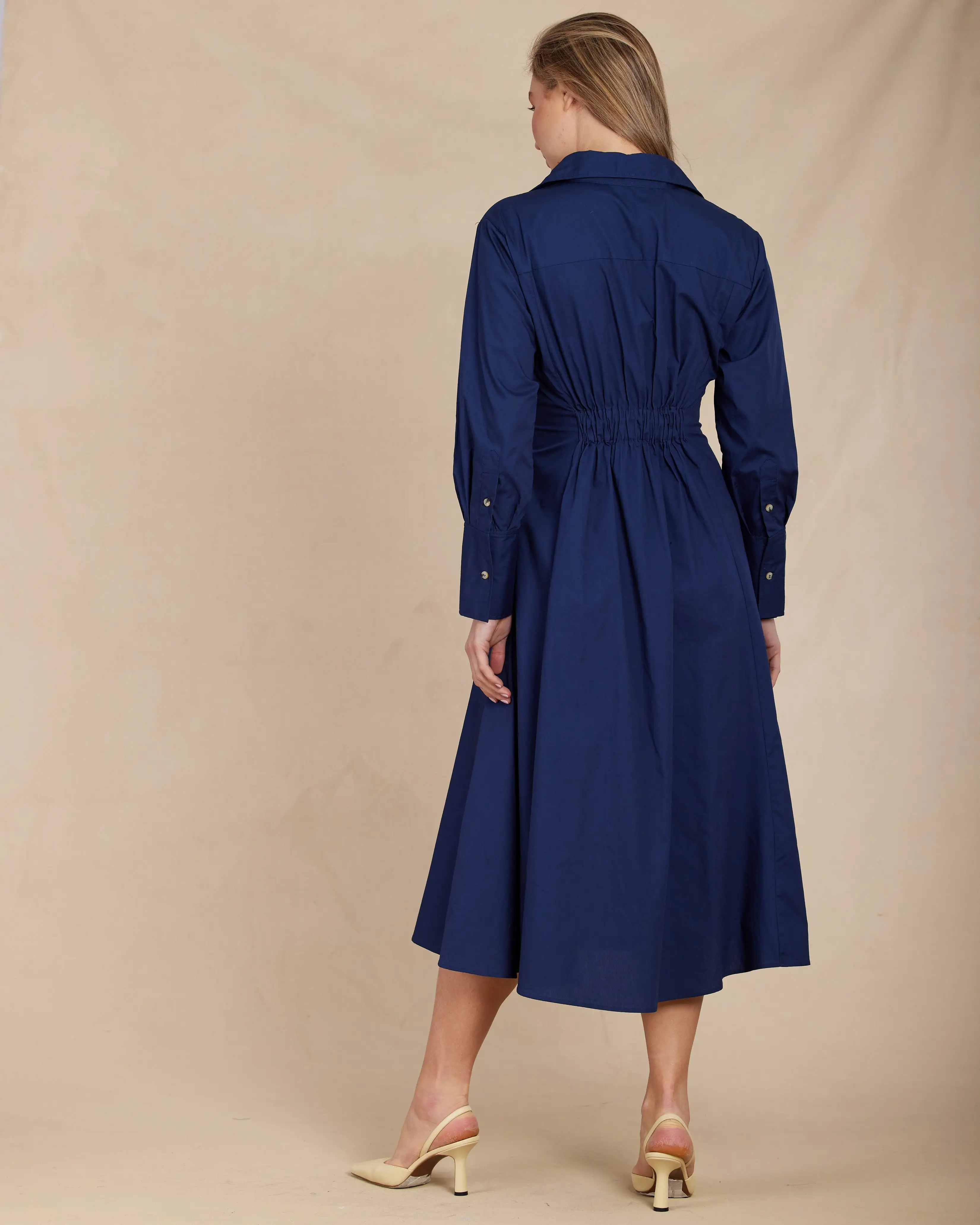 Mattea Cotton Poplin Shirt Dress