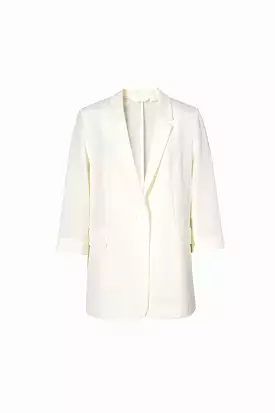 MM Cream Silk Blazer