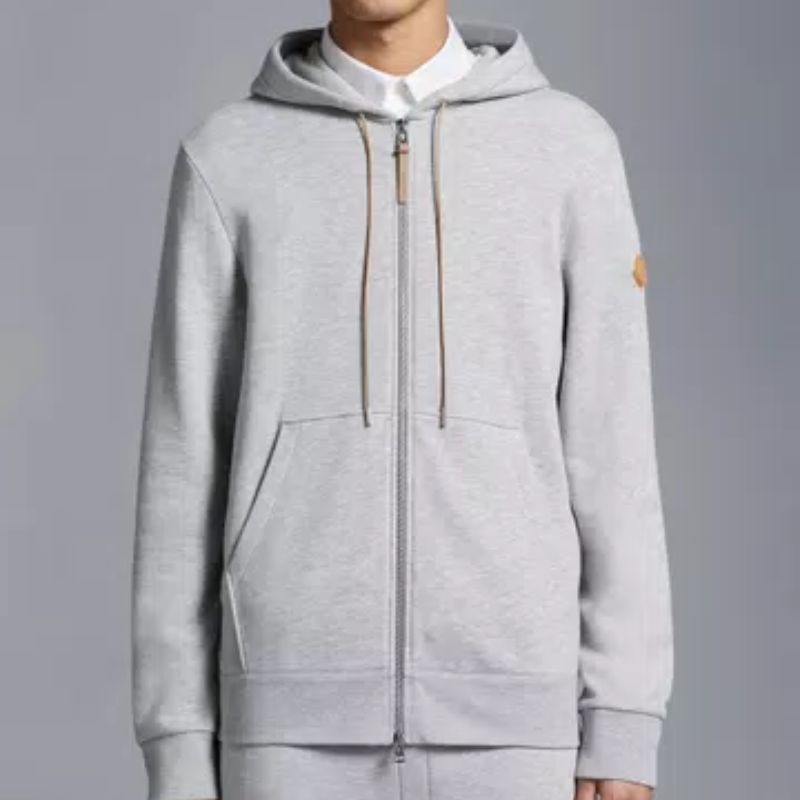 MONCLER  |Logo Patch Zip-Up Hoodie