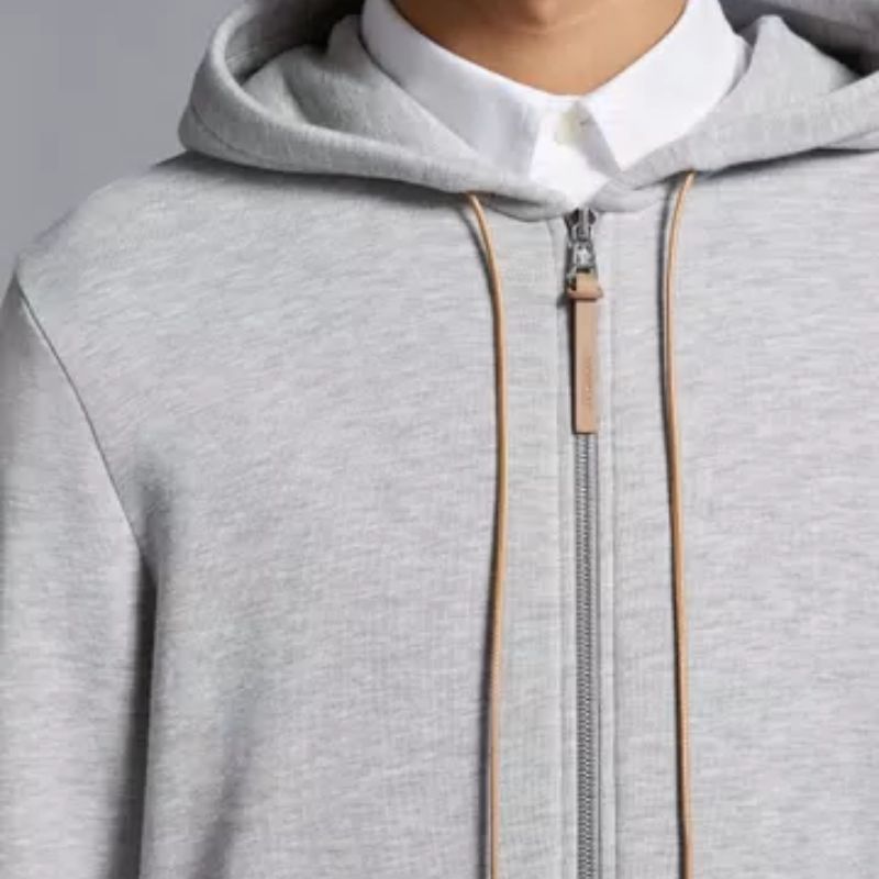 MONCLER  |Logo Patch Zip-Up Hoodie