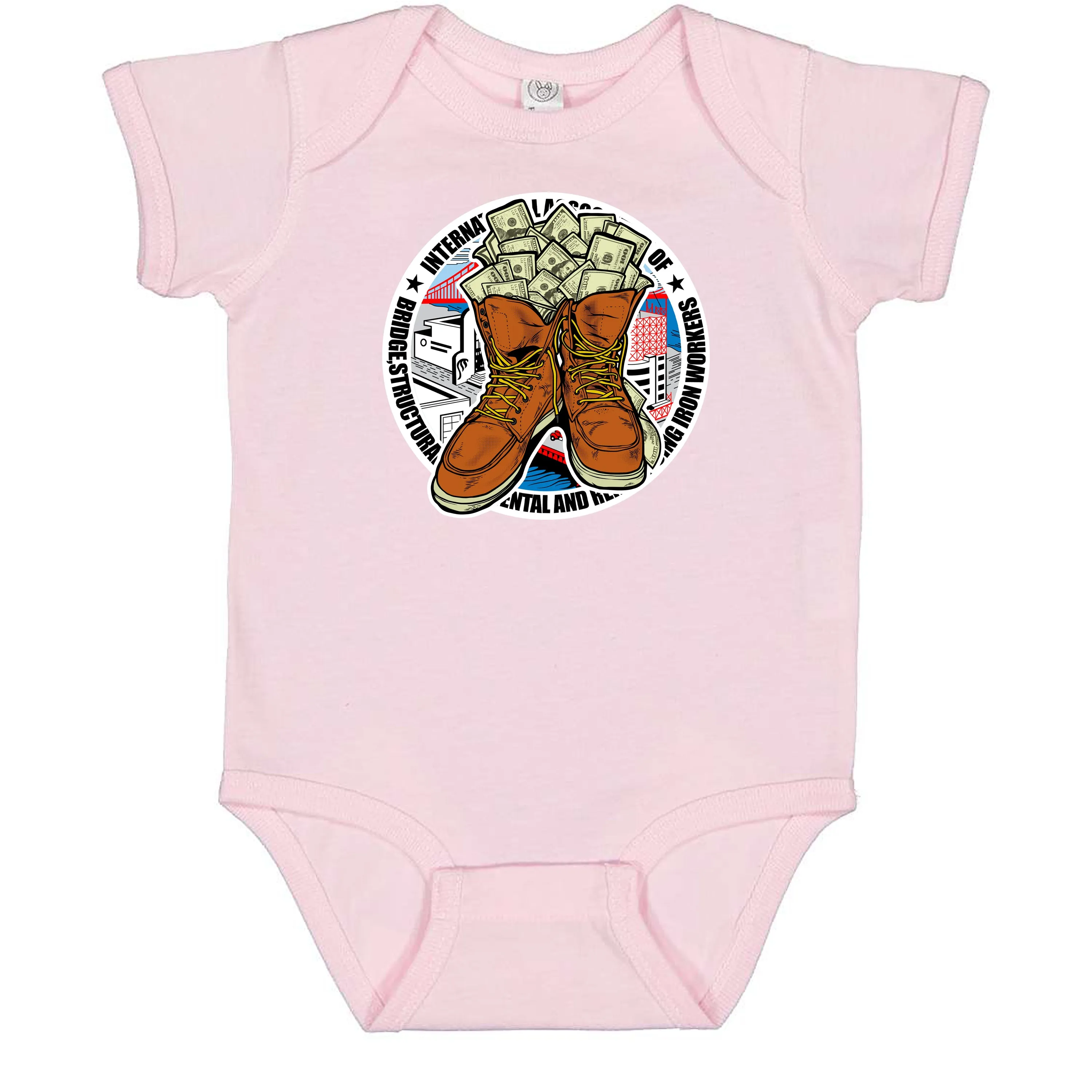 MONEY BOOTS ONESIE