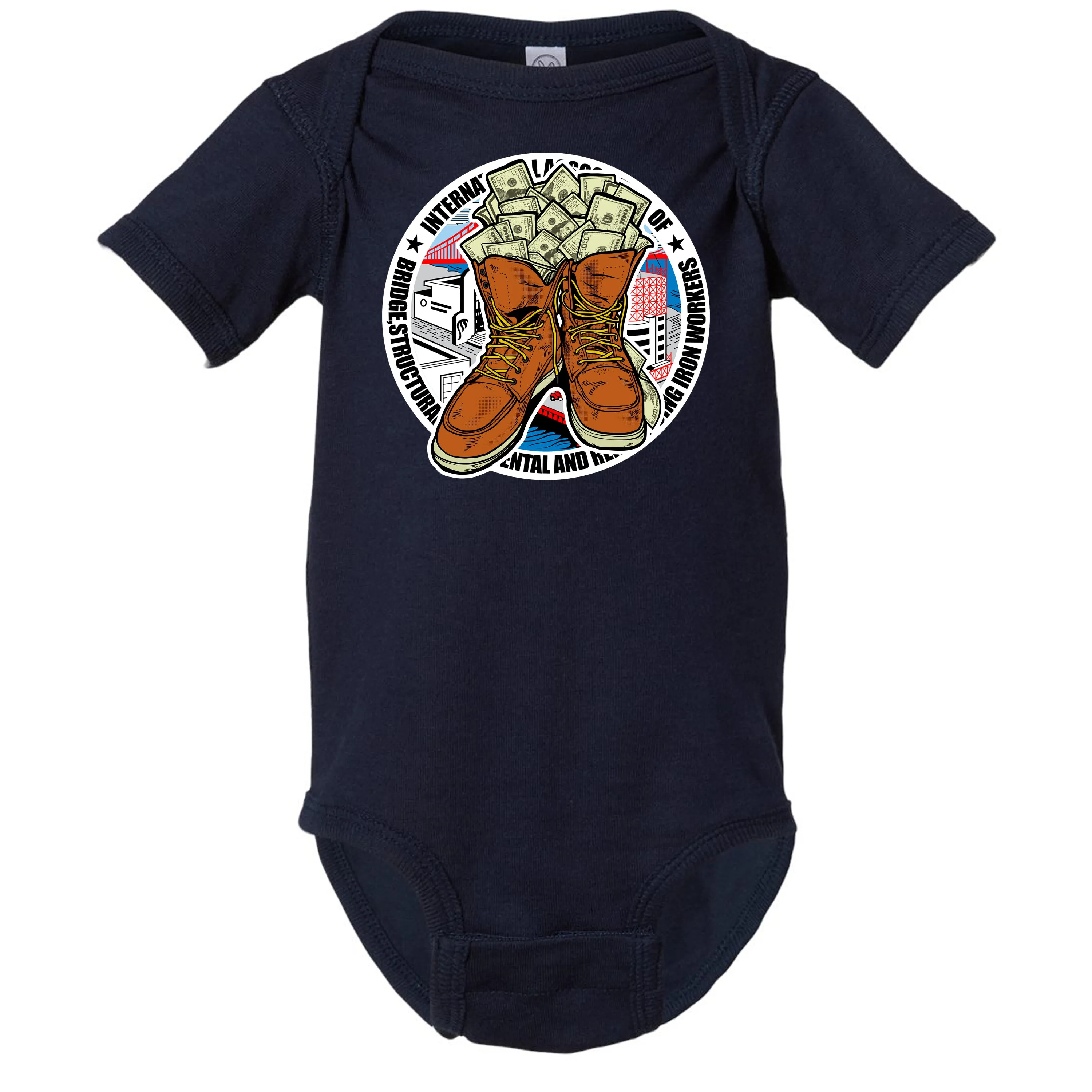 MONEY BOOTS ONESIE