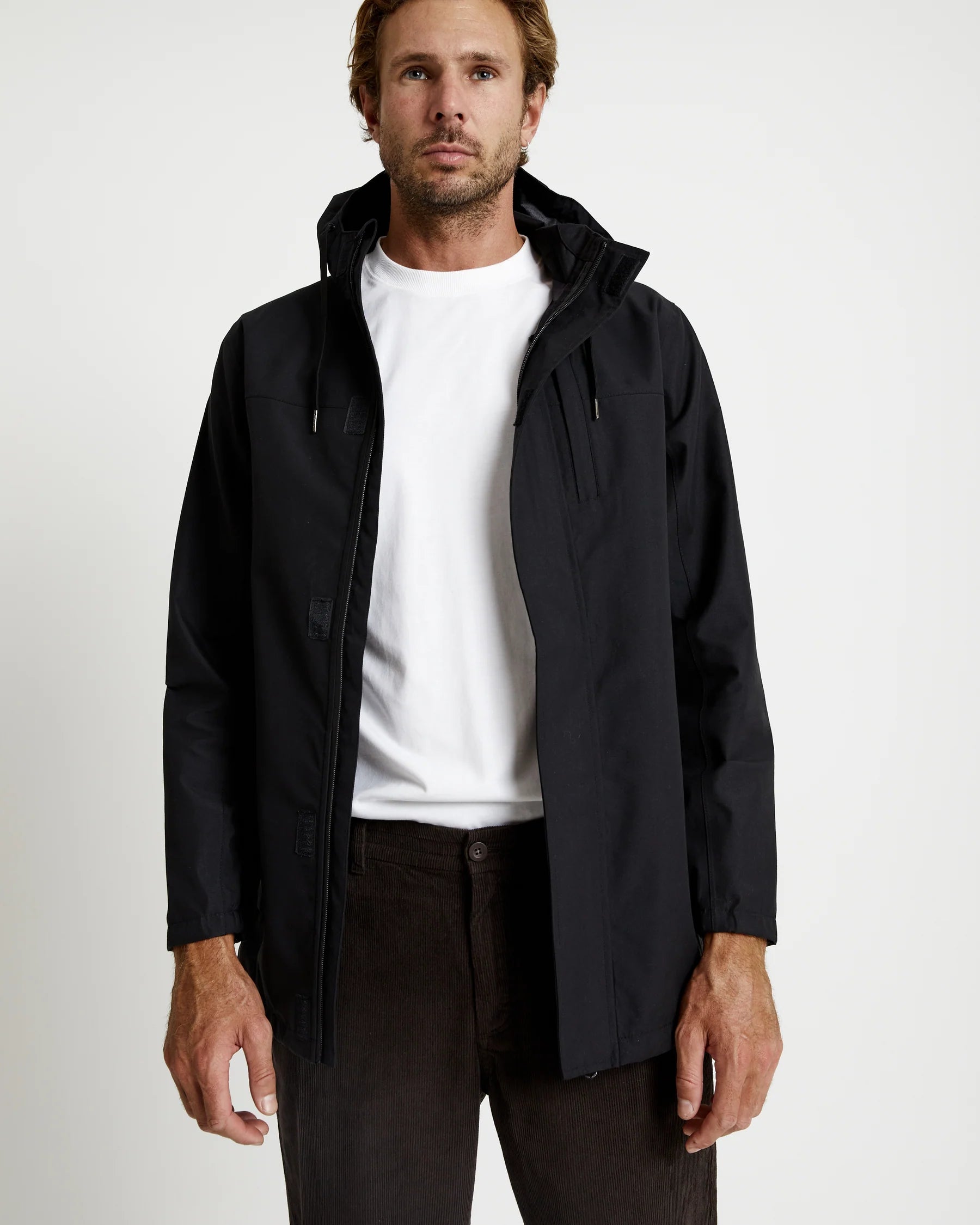 Mr Simple - Waterproof Rain Jacket Black