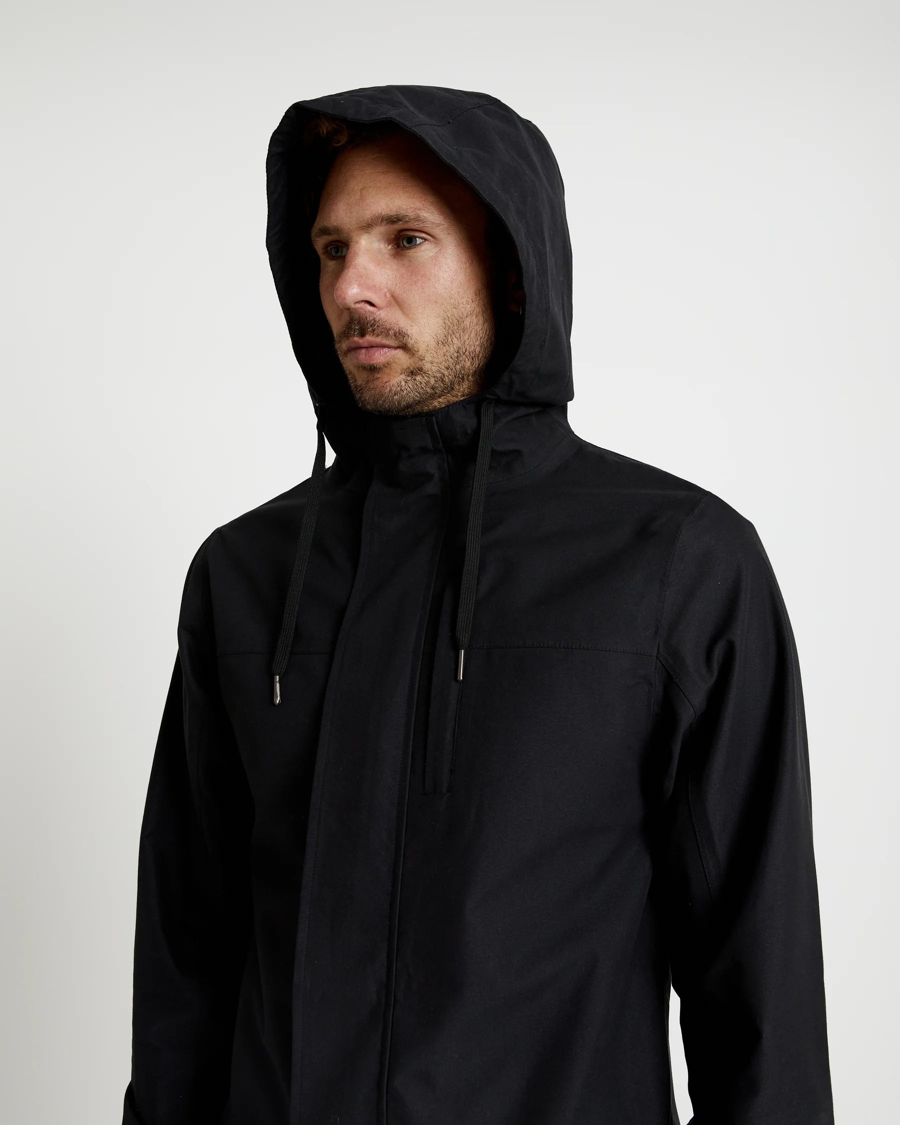 Mr Simple - Waterproof Rain Jacket Black