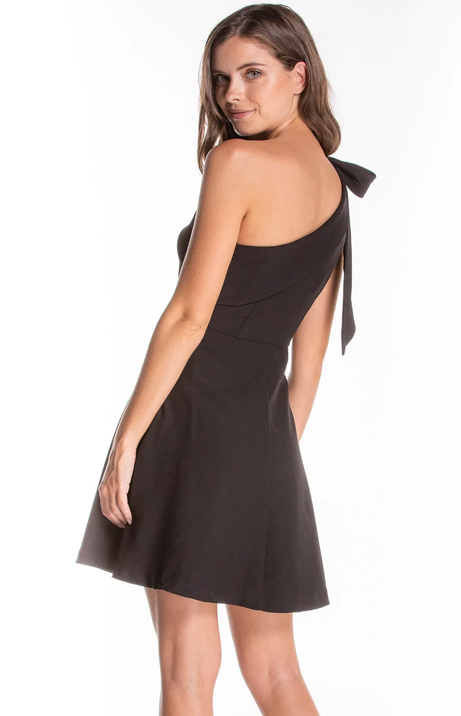 One shoulder dressy Dress with Bow details (SDR388A)