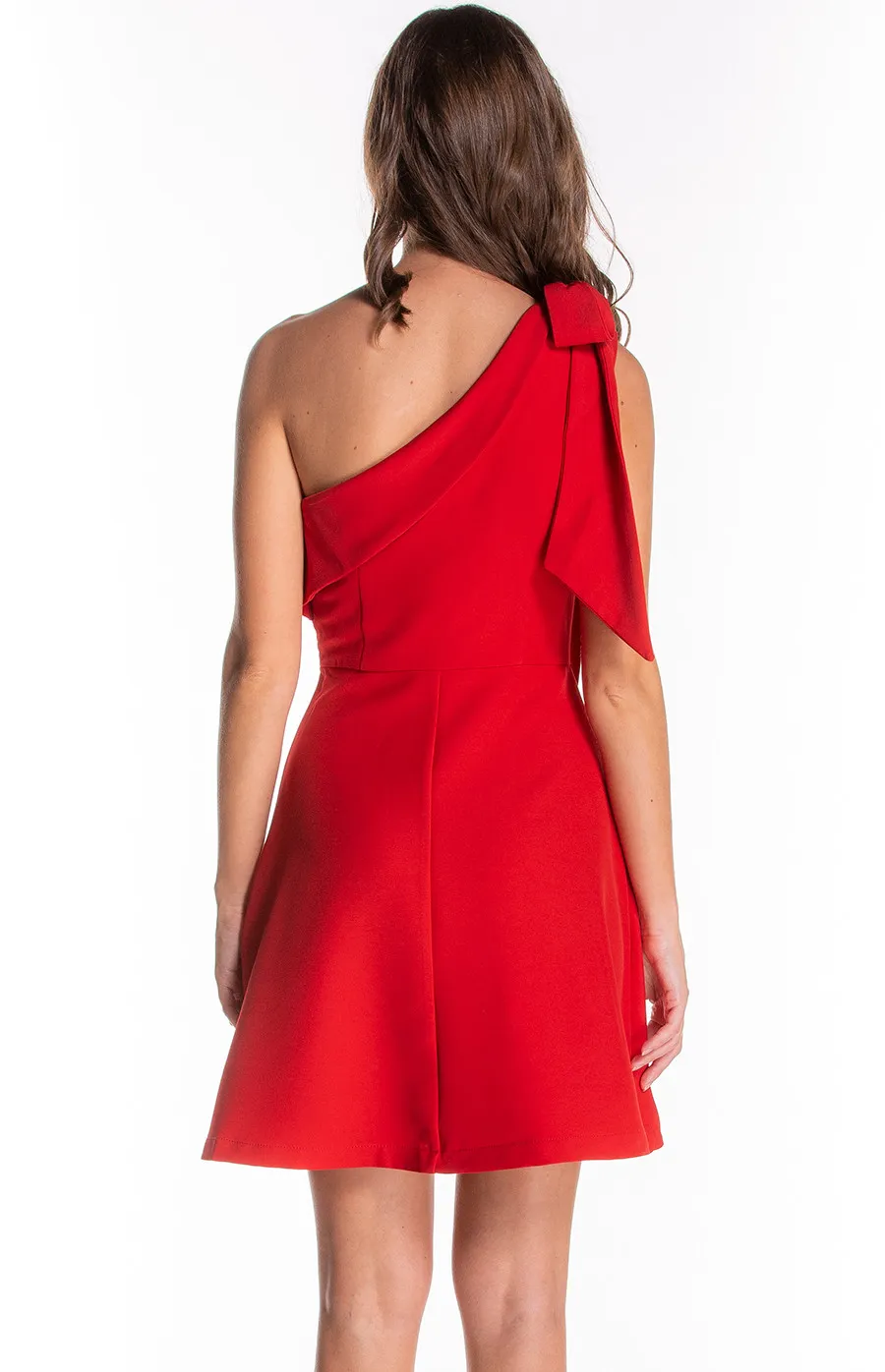 One shoulder dressy Dress with Bow details (SDR388A)