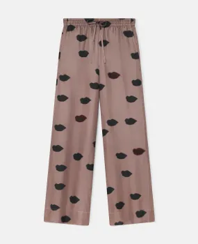 Oversized Lips Print Pants