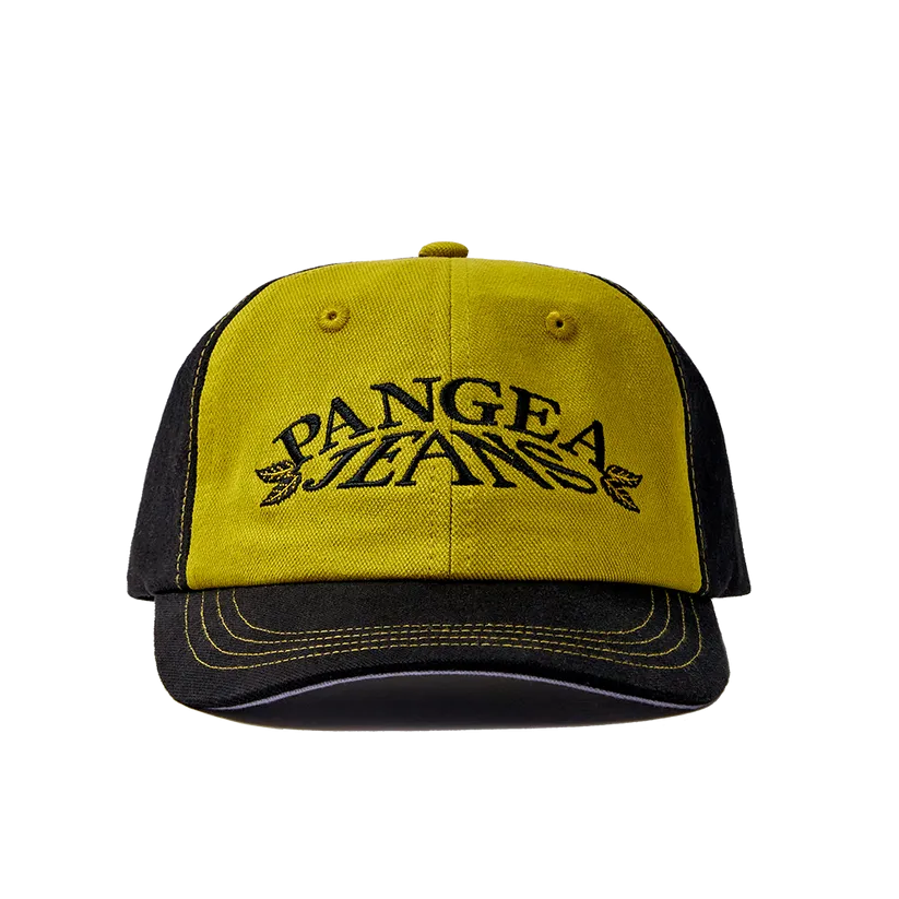 Pangea Jeans Leaf Logo Hat - Black Olive