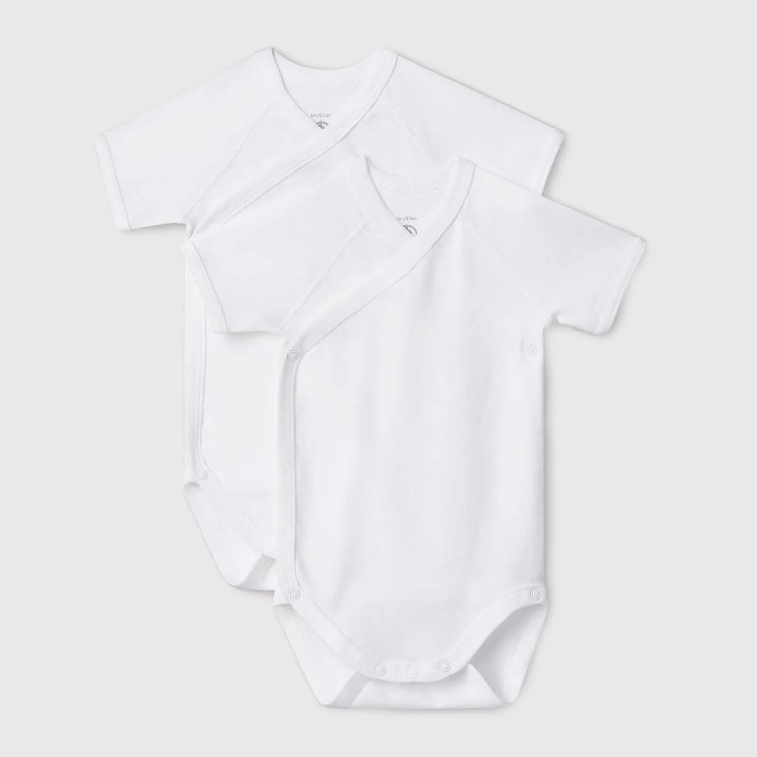 Petit Bateau Newborn Short Sleeve Bodysuit