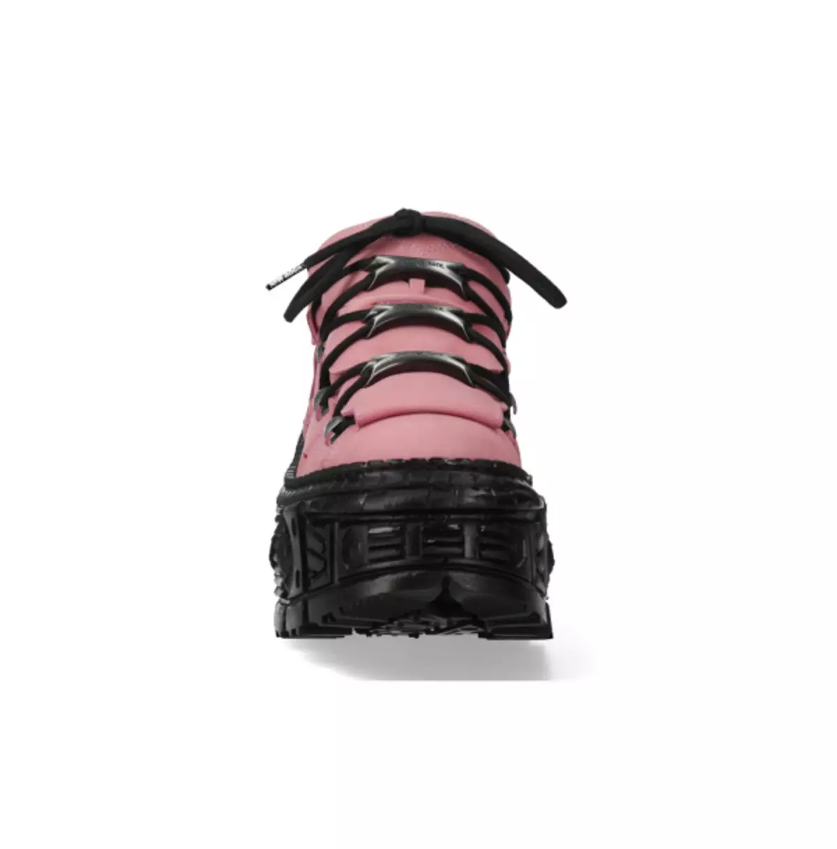 Pink Platform Lace-Up Boots | Canvas and Rubber Sole Boots