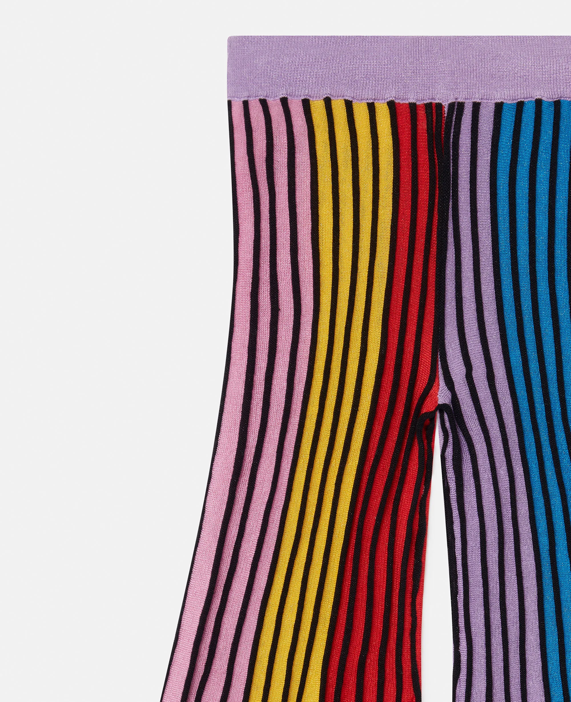 Rainbow Striped Flared Pants 