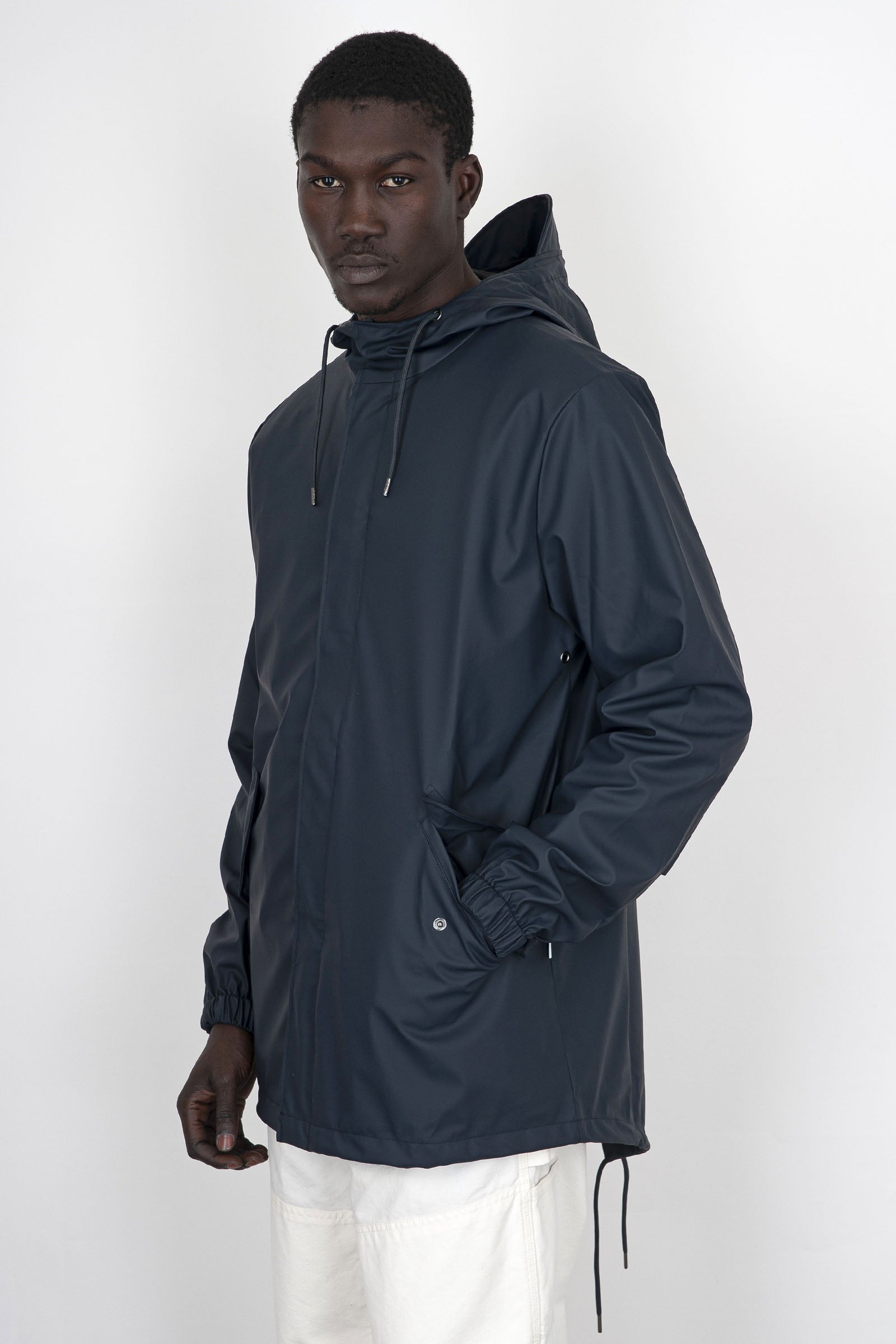 Rains Fishtail Jacket Blu Navy Uomo