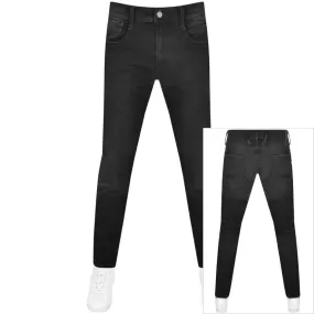 Replay Anbass Hyperflex Slim Fit Jeans Black