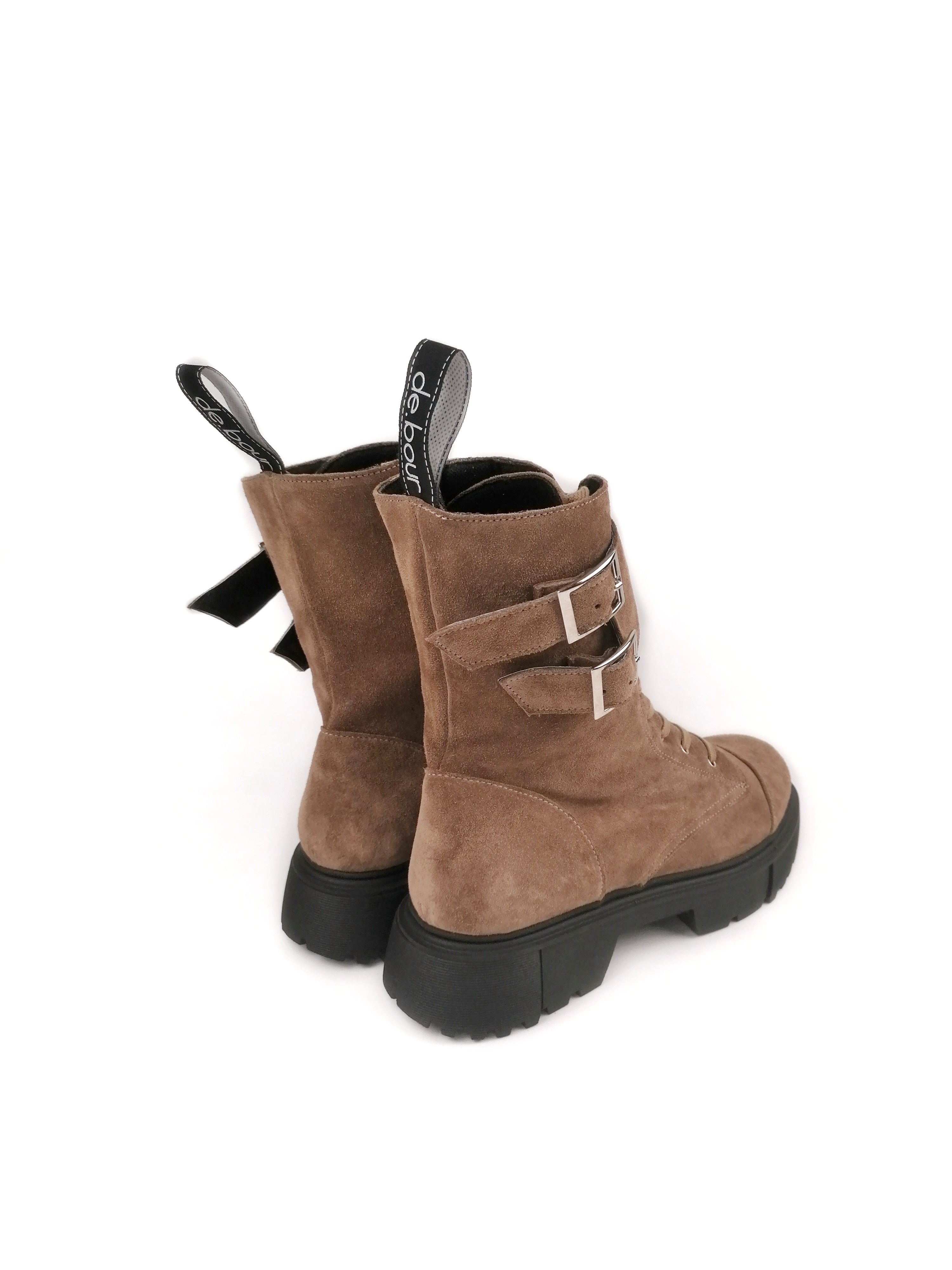 SAMANTHA CAMEL SUEDE LEATHER BOOTS