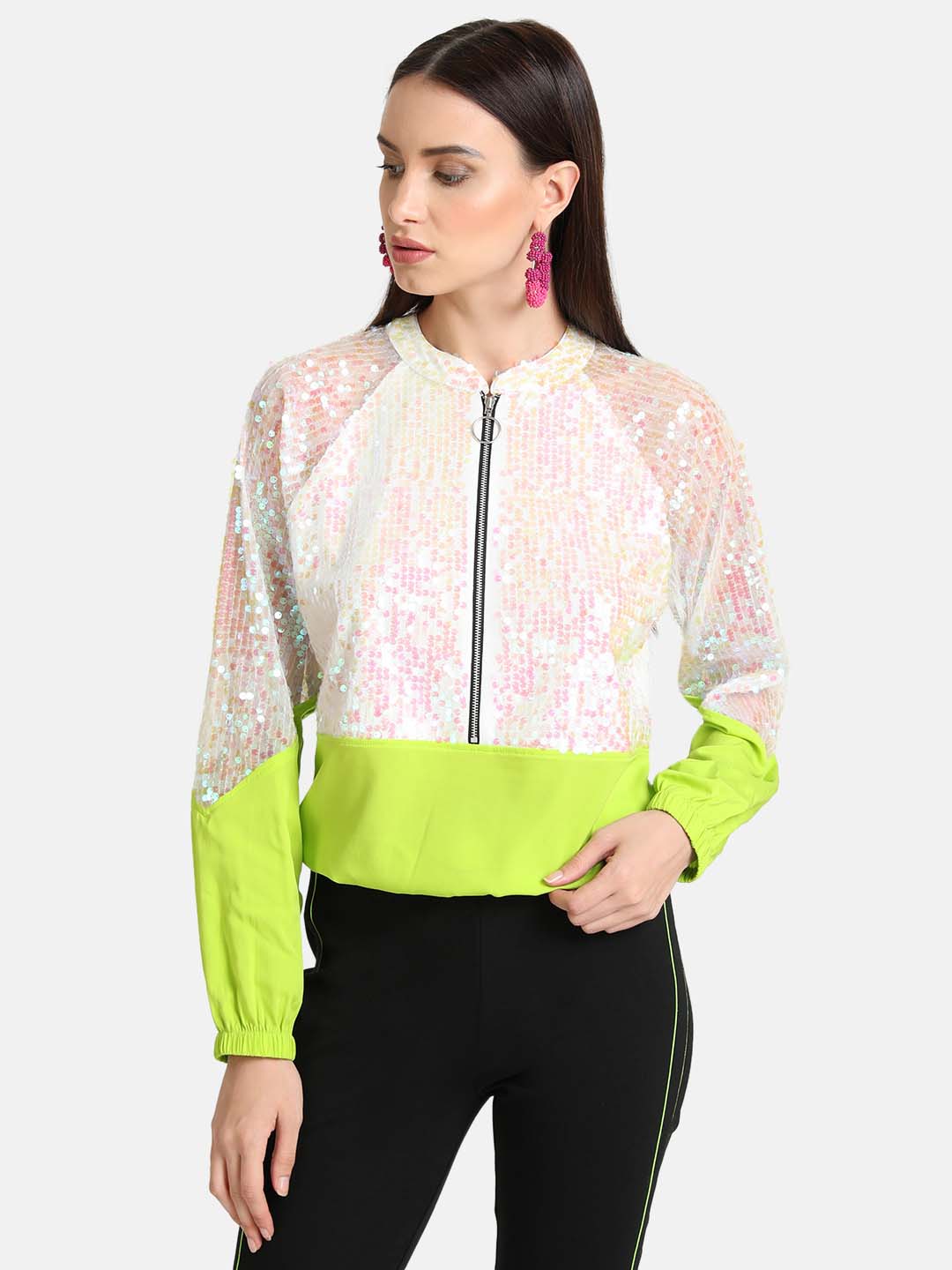 Sequin Bomber Jacket