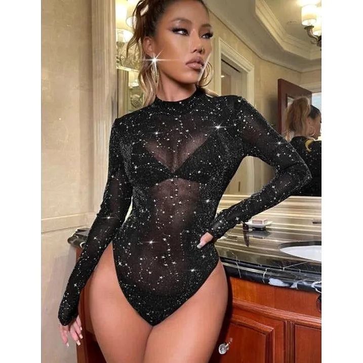 Sexy Glitter Bodysuit