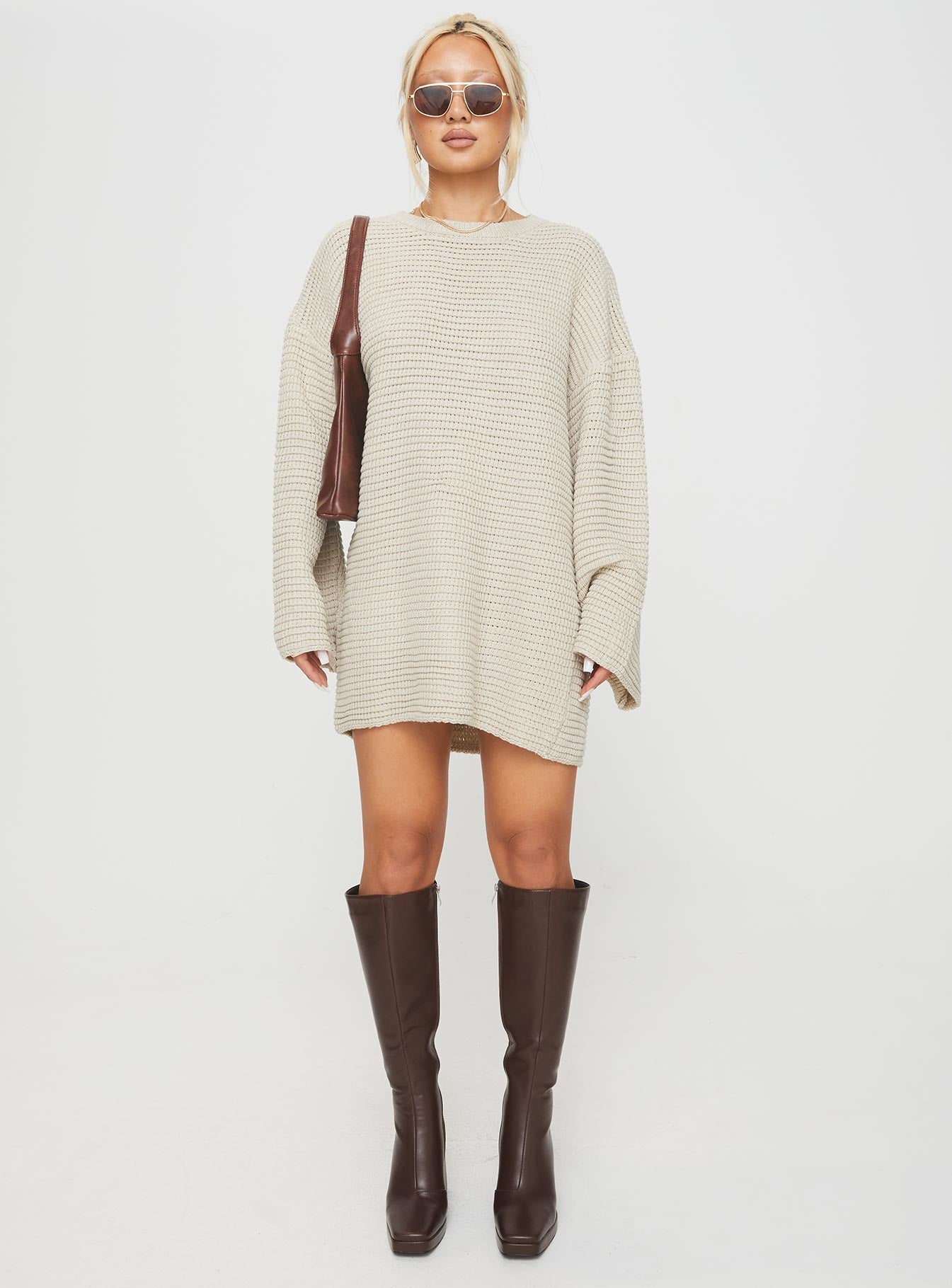 Sherwick Sweater Mini Dress Oat