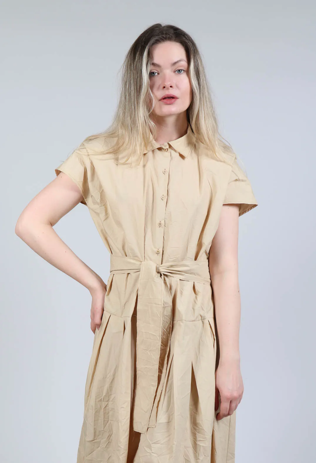 Shirt Dress in Honey