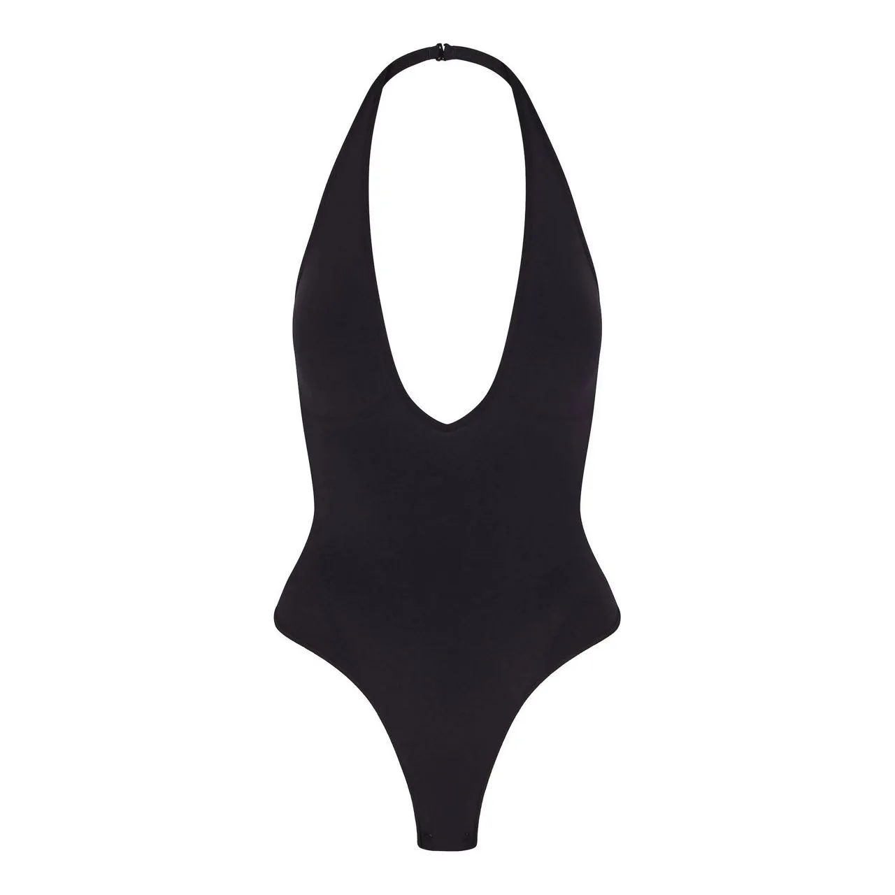 SKIMS SEAMLESS SCULPT Deep Plunge Thong Bodysuit Onyx - Black