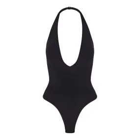 SKIMS SEAMLESS SCULPT Deep Plunge Thong Bodysuit Onyx - Black