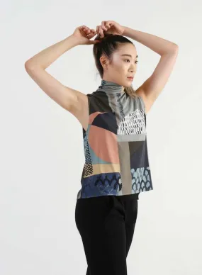 Sleeveless Turtleneck - Print