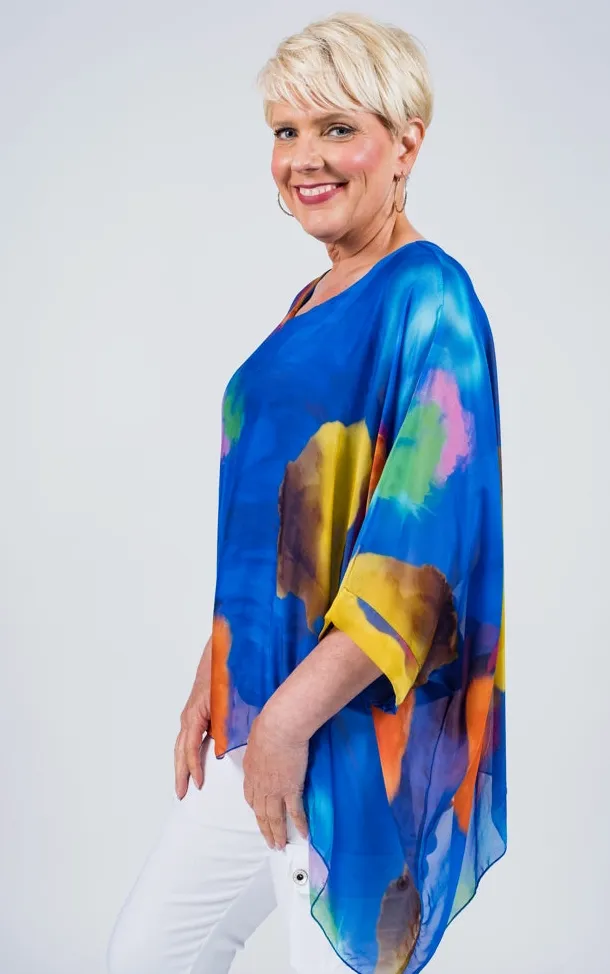 Sophie Silk Kaftan Top