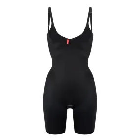 SPANX Thinstincts® 2.0 Open-Bust Mid-Thigh Bodysuit - Very Black