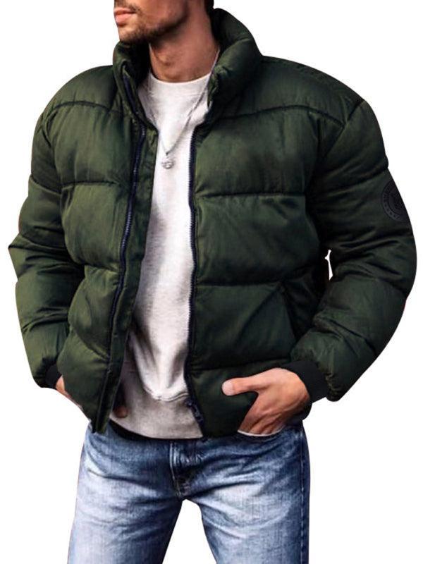 Stand Collar Men Winter Parka Jacket