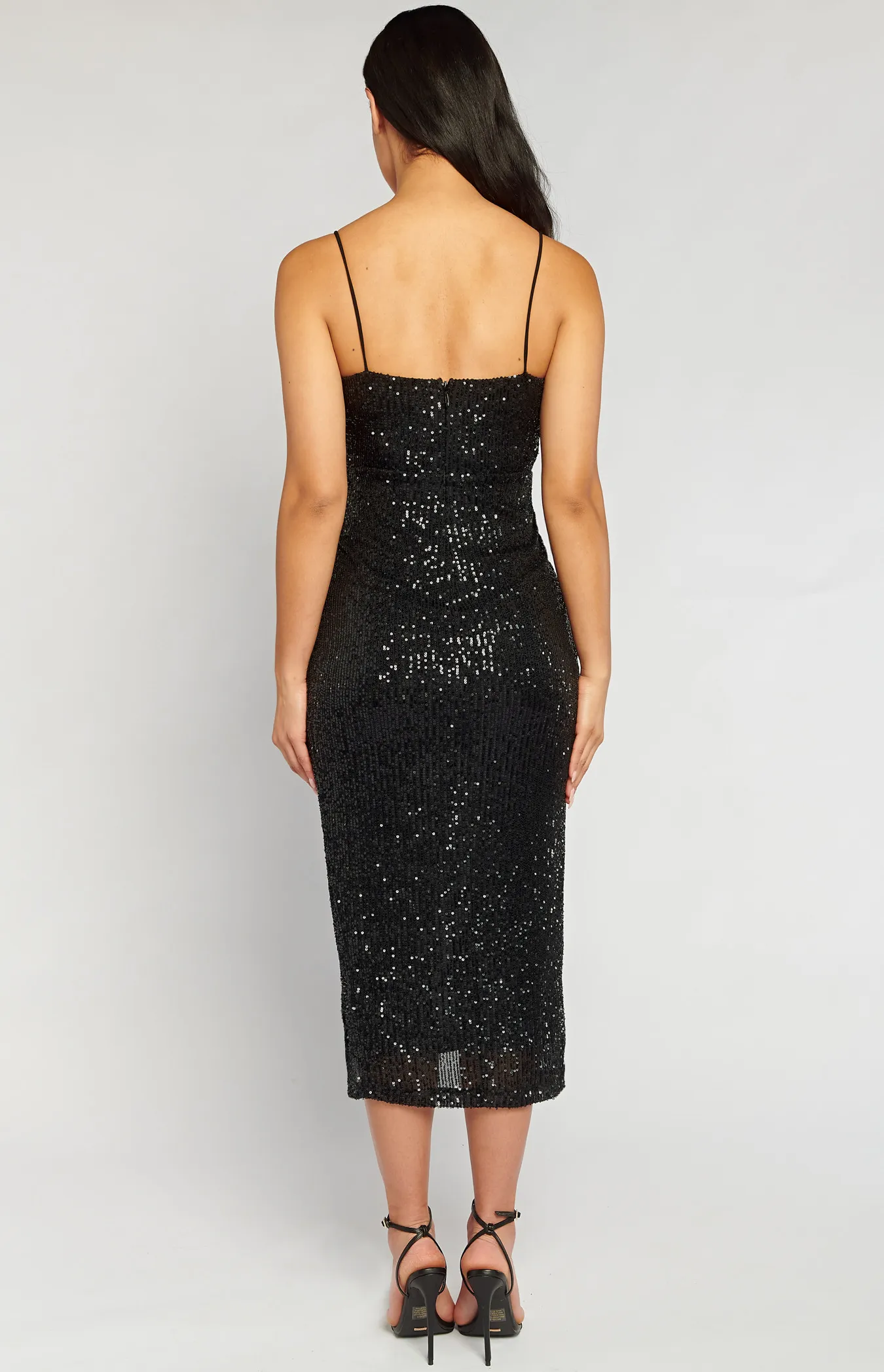 Stretch Sequin Dress with Pleat Details (SDR1306A)